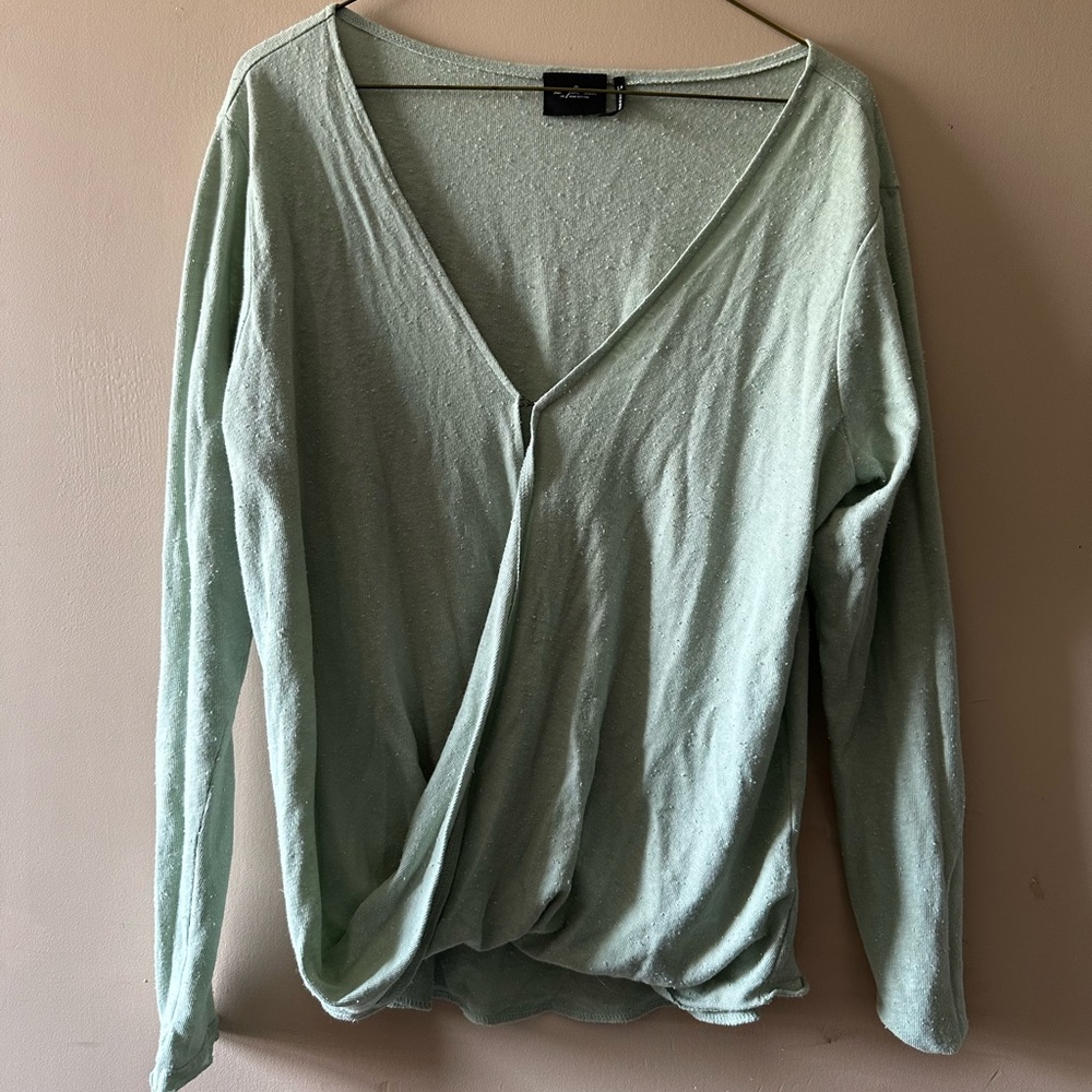 Draped Light Green Urban Outfitters top